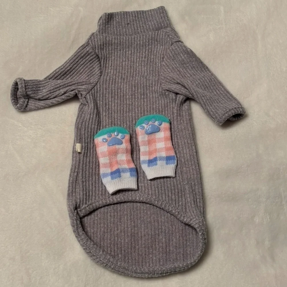 Size XS cat shirt and cat socks